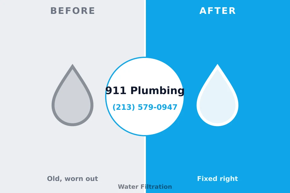 Before and after: plumbing repair China Spring, TX